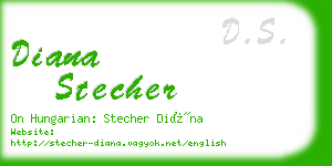 diana stecher business card